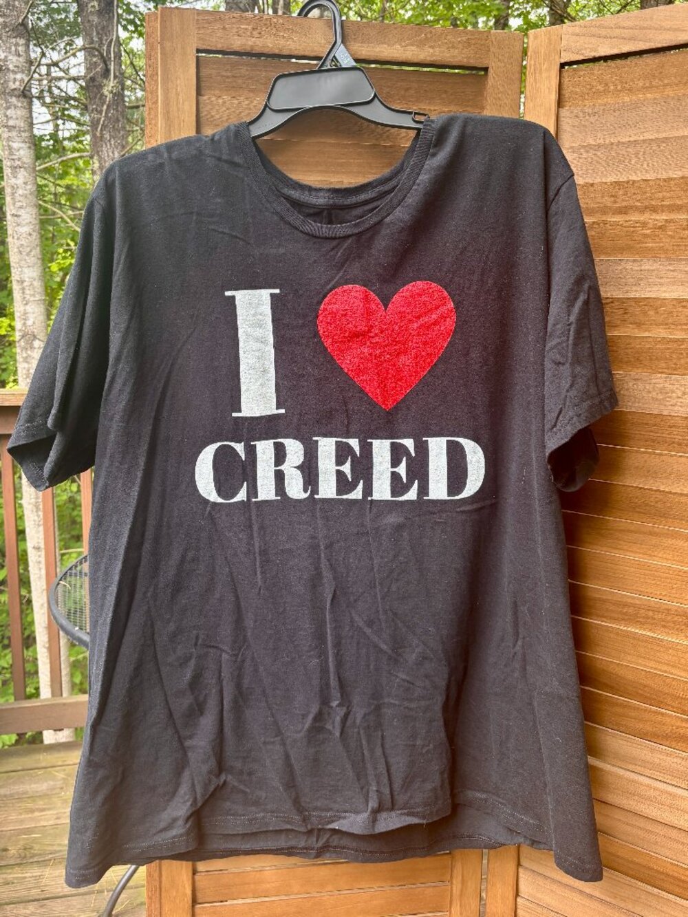 I ❤️ Creed Graphic Band Tee Black T-Shirt Size 3XL Cotton
